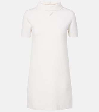 Logo virgin wool minidress | Prada