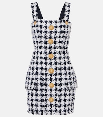 Houndstooth tweed minidress | Balmain