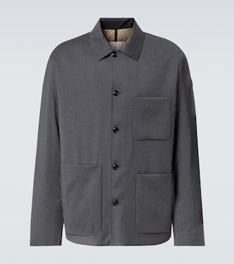 Wool-blend and down overshirt | Moncler