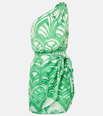 Bedrucktes One-Shoulder-Minikleid Celie | Poupette St Barth