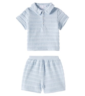 Baby cotton terry polo shirt and shorts set | Tartine et Chocolat