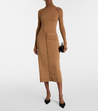 Wool-blend midi skirt | Victoria Beckham
