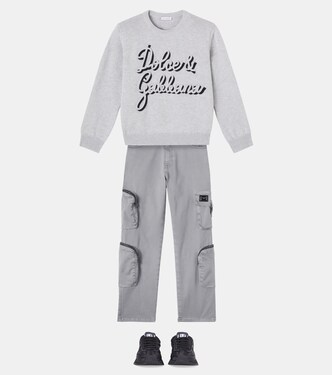 Logo virgin wool sweater | Dolce&Gabbana Kids
