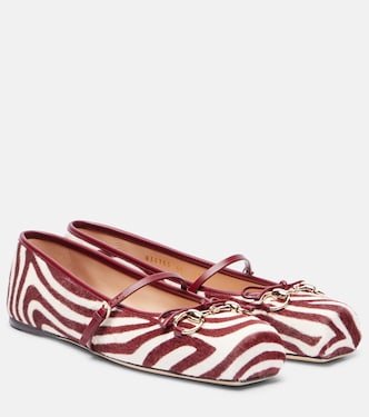 Ballerines Horsebit en cuir façon poulain | Gucci