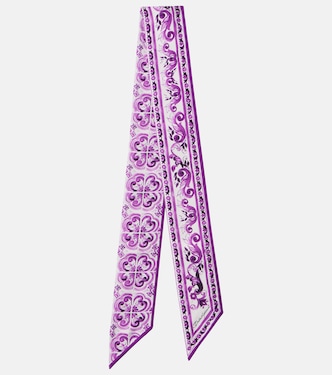Majolica printed silk twill scarf | Dolce&Gabbana