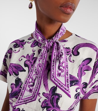 Majolica printed silk twill scarf | Dolce&Gabbana