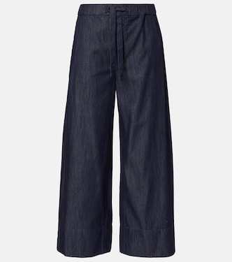 Pantaloni Jour in chambray di cotone a gamba larga | 'S Max Mara