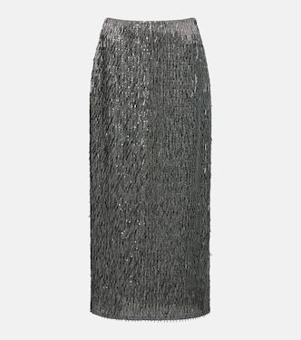 Sequined high-rise pencil skirt | Erdem