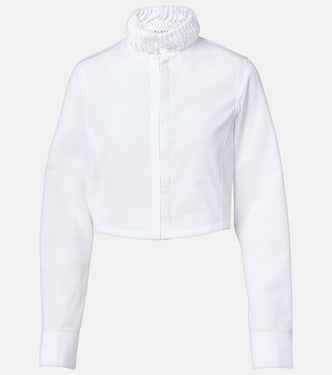 Cropped-Hemd aus Baumwollpopeline | Alaïa