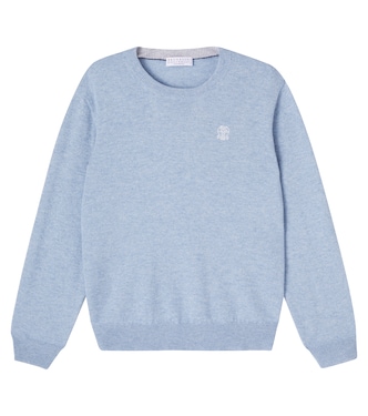 Logo cashmere sweater | Brunello Cucinelli Kids