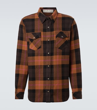 Chemise en cachemire à carreaux  | God's True Cashmere