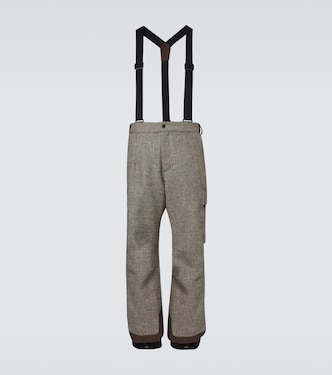 Checked wool ski salopettes | Moncler Grenoble