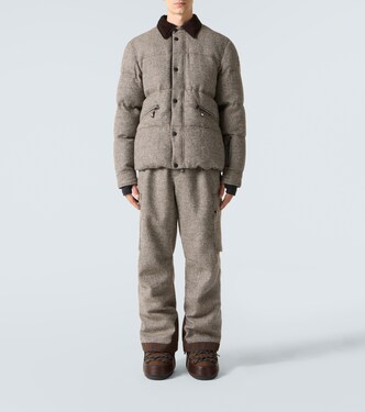 Salopette de ski en laine à carreaux | Moncler Grenoble