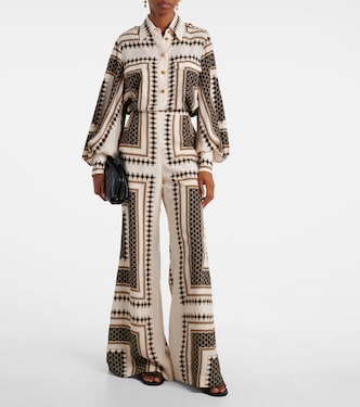 Printed wide-leg pants | Zimmermann