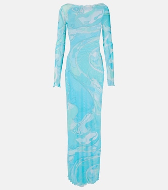 Orchidee sheer maxi dress | Pucci