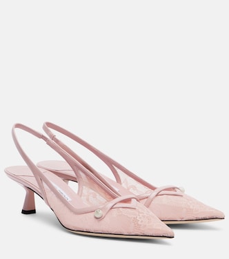 Slingback-Pumps Amita 45 aus Spitze | Jimmy Choo