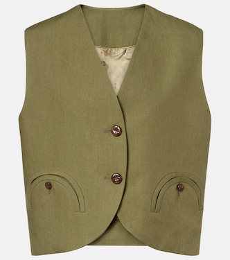 Gilet Midday Sun en lin | Blazé Milano