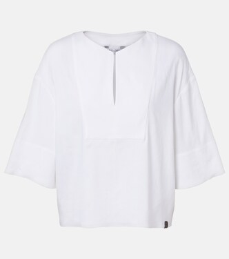 Sospiro linen-blend top | Max Mara
