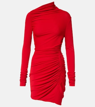 Lilies Svita jersey ruched minidress | Rick Owens