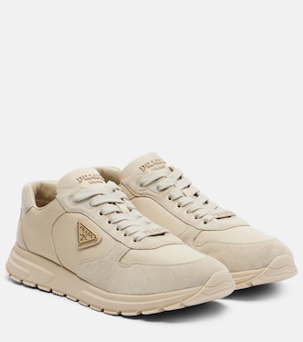 PRAX 2.0 Re-Nylon suede-trimmed sneakers | Prada