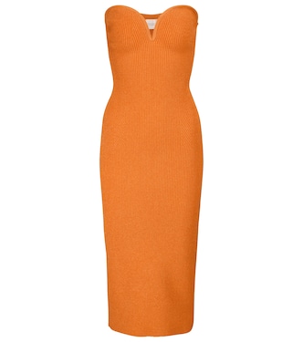 Thalia ribbed-knit midi dress | Galvan