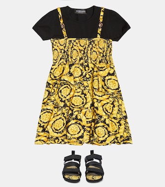Kleid Barocco aus einem Baumwollgemisch | Versace Kids