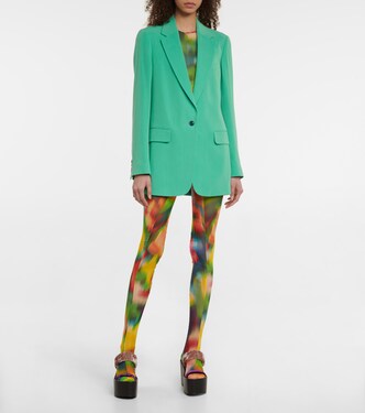 Ruched printed tights | Dries Van Noten