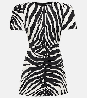 Zebra-print brocade minidress | Dolce&Gabbana