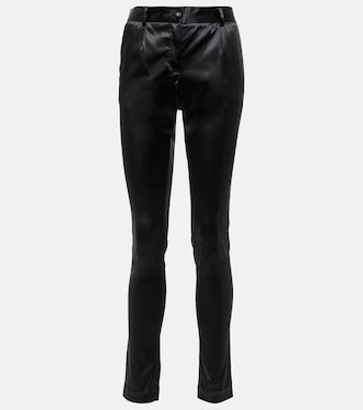 Pantalones de satén de tiro alto | Dolce&Gabbana