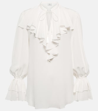 Blusa de seda con volantes | Etro