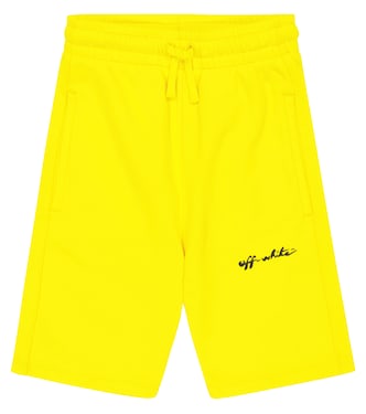 Short de survêtement en coton à logo | Off-White Kids