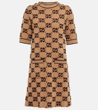 Minikleid GG aus Woll-Jacquard | Gucci