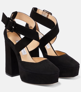 Gian 140 platform leather pumps | Jimmy Choo