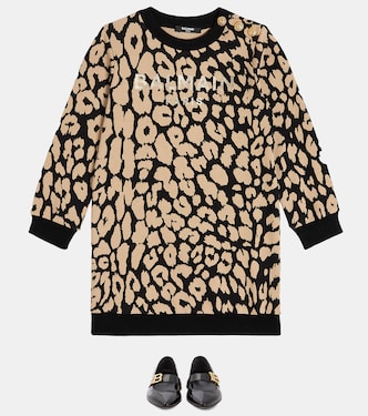 Pulloverkleid aus Baumwolle | Balmain Kids