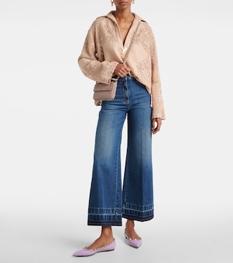 Rockstud leather ballet flats | Valentino Garavani