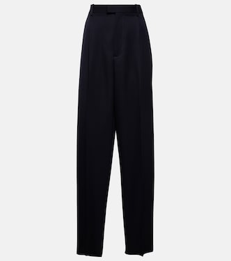 Gerade High-Rise-Hose aus Twill | Bottega Veneta