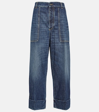 Jeans anchos de tiro alto | Bottega Veneta