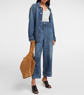 Jeans anchos de tiro alto | Bottega Veneta