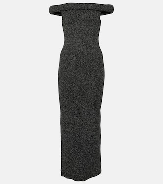 Robe longue à encolure bardot | Toteme