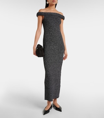 Robe longue à encolure bardot | Toteme