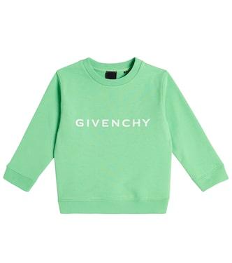 Logo cotton-blend jersey sweatshirt | Givenchy Kids