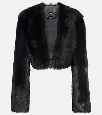 Chaqueta cropped de borrego | Dolce&Gabbana