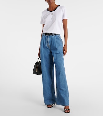 Camiseta de algodón con cristales y 4G | Givenchy