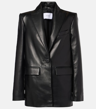 Blazer oversize in pelle | Alex Perry