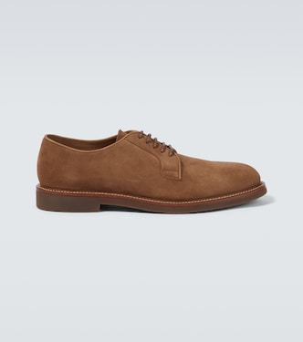 Schnürschuhe aus Veloursleder | Brunello Cucinelli