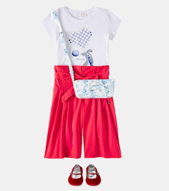 T-shirt imprimé en coton mélangé | Monnalisa