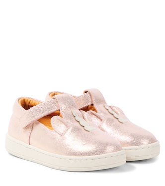 Esterre metallic leather flats | Donsje