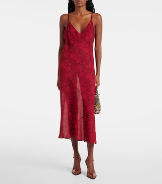 Abito sottoveste con stampa floreale | Dries Van Noten