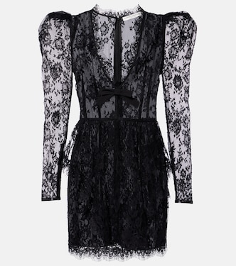 Bow-detail lace minidress | Alessandra Rich
