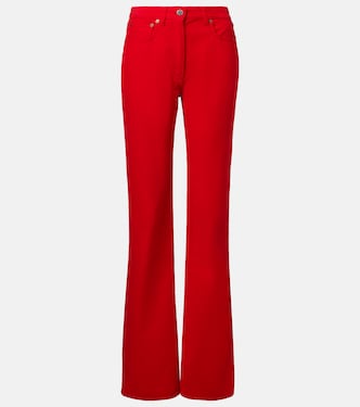 Cotton corduroy wide-leg pants | Prada